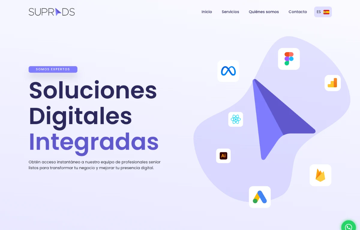 SuprAds — React screenshot